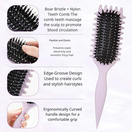 Styling Curly Hair Brush™ | Effortlessly achieve perfect curls