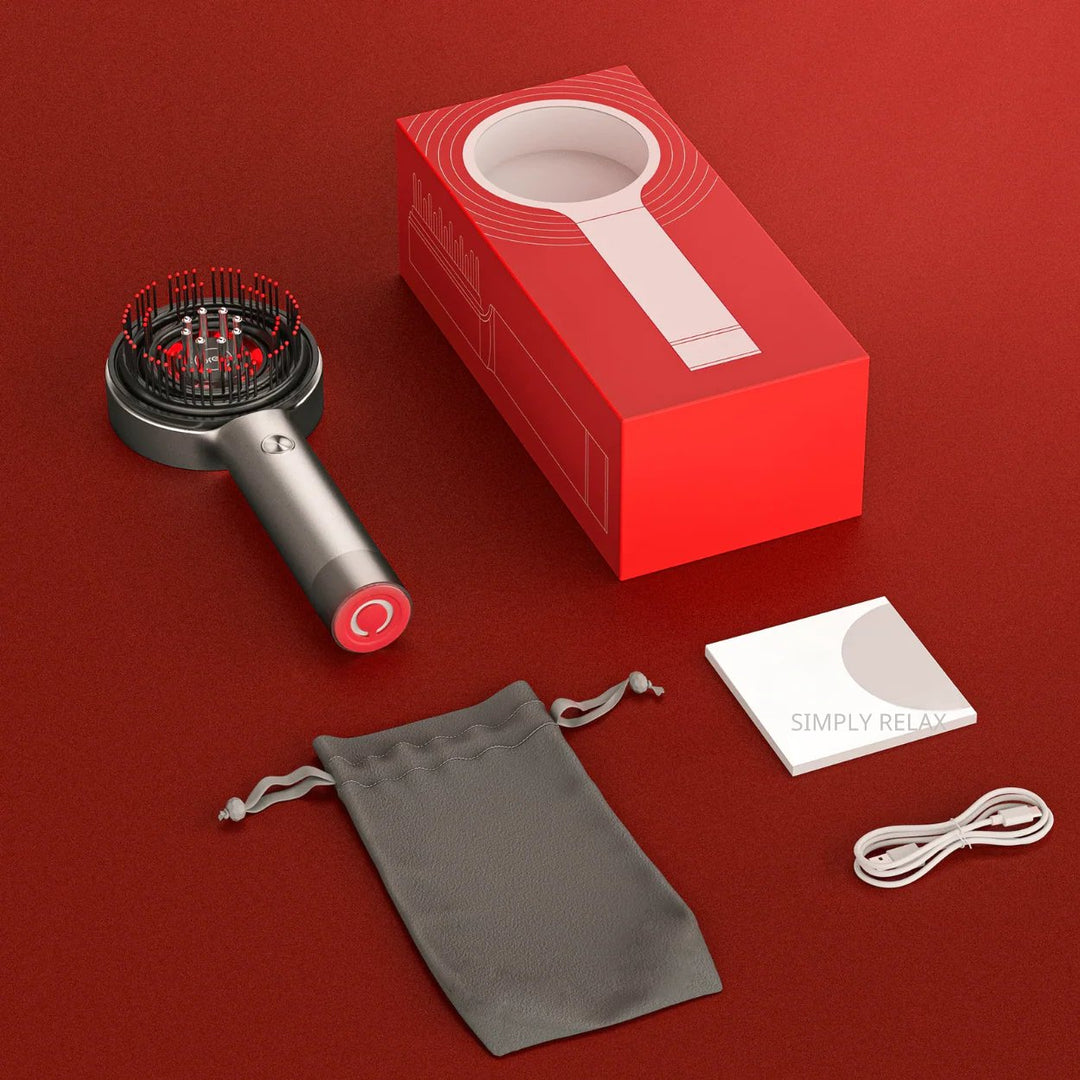 Mangalo HydroComb™ | Electric Red Light Massage Brush